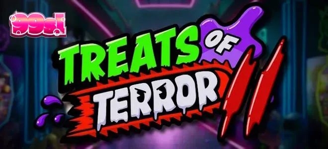 Tampilan visual karakter monster makanan dalam game Treats of Terror II